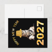 Gelukkig Mew Jaar 2027 Briefkaart (Voorkant / Achterkant)