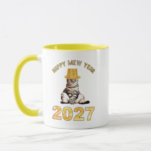 Gelukkig Mew Jaar 2027 Mok (Links)