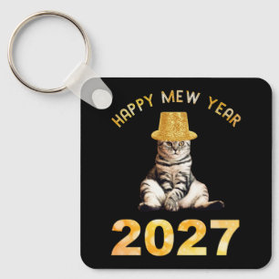 Gelukkig Mew Jaar 2027 Sleutelhanger