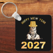 Gelukkig Mew Jaar 2027 Sleutelhanger (Voorkant)