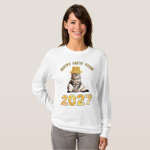 Gelukkig Mew Jaar 2027 T-shirt (Voorkant volledig)