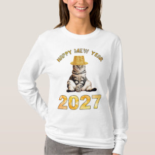 Gelukkig Mew Jaar 2027 T-shirt