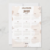 Gelukkig MIAUW Jaar 2025 Mooie kat Kerstkaart (Achterkant)