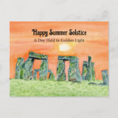 Gelukkig midzomer Stonehenge Briefkaart (Voorkant)
