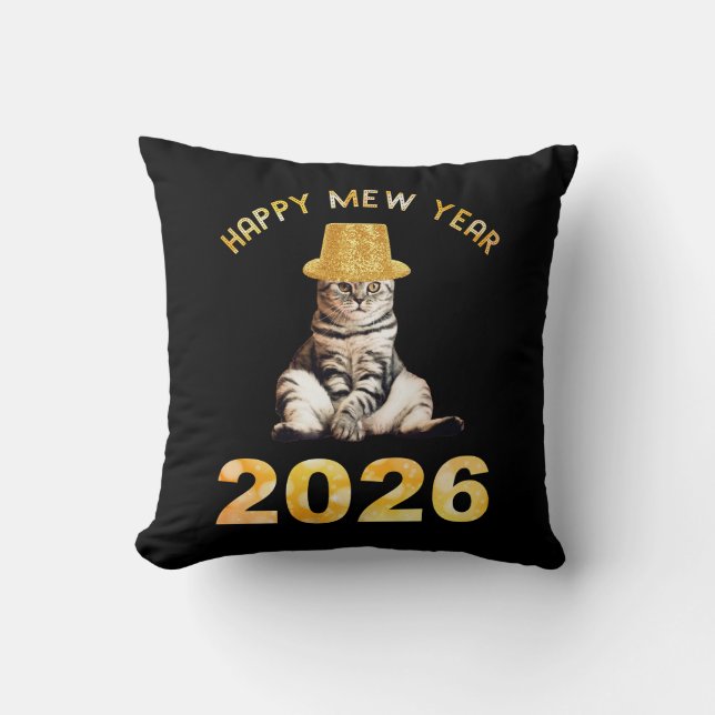 Gelukkig Mieuwjaar 2026 Kussen (Voorkant)