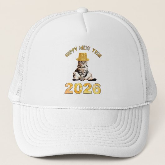 Gelukkig Mieuwjaar 2026 Trucker Pet (Voorkant)