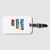 Gelukkig mij te zijn bagagelabel (Voorkant (horizontaal))