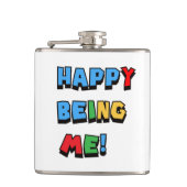 Gelukkig mij te zijn heupfles (Voorkant)