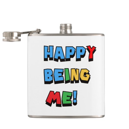 Gelukkig mij te zijn heupfles (Geopend)