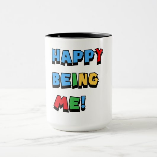 Gelukkig mij te zijn mok (Midden)