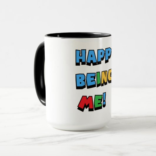 Gelukkig mij te zijn mok (Voorkant links)