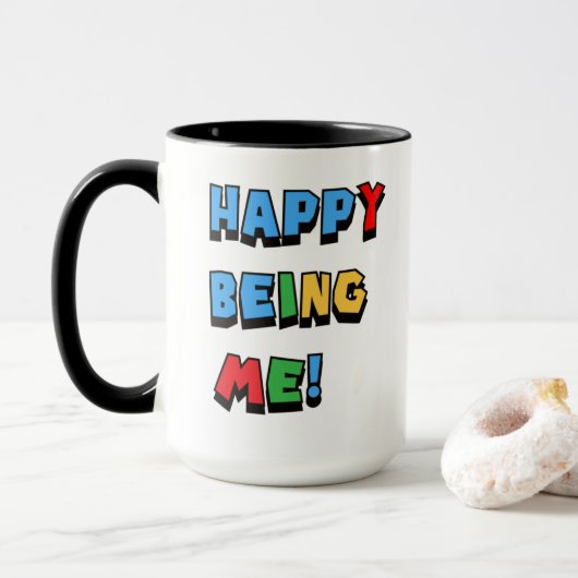 Gelukkig mij te zijn mok (Met donut)