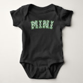 Gelukkig Mini Clover St. Patrick's Day Mini Shamro Romper (Voorkant)