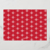 Gelukkig modern, minimaal elegant script folie feestdagenkaart (Achterkant)