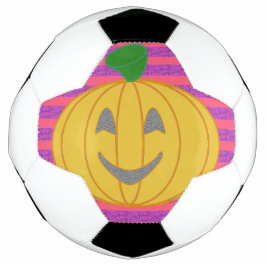 Gelukkig moderne grote oranje pompoen Halloween Voetbal