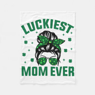 Gelukkig Moeder Aller Tijden Shamrocks Gelukkige M Fleece Deken