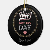 Gelukkig moeder keramisch ornament (Links)