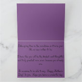 Gelukkig Moederdag aan de nieuwe moeder om te Kaart (Binnen)