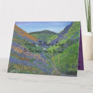 Gelukkig Moederdag aan de nieuwe moeder om te Kaart
