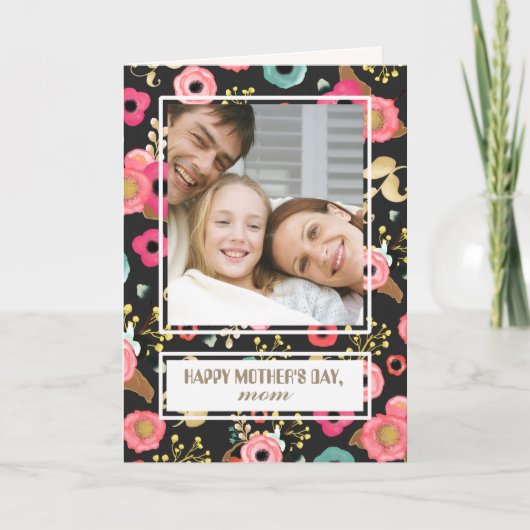 Gelukkig Moederdag. Aangepaste fotokaart Kaart (Voorkant)