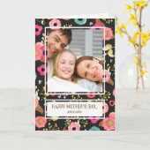 Gelukkig Moederdag. Aangepaste fotokaart Kaart (Gele Bloem)