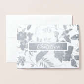 Gelukkig Moederdag. Aangepaste naam Luxe Folie Kaarten (Voorkant met envelop)