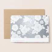 Gelukkig Moederdag. Aangepaste naam Luxe Folie Kaarten (Met envelop)