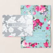 Gelukkig Moederdag. Aangepaste naam Luxe Folie Kaarten (Display)