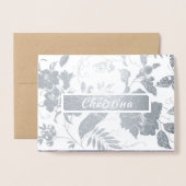 Gelukkig Moederdag. Aangepaste naam Luxe Folie Kaarten (Voorkant met envelop)