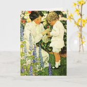 Gelukkig Moederdag.  Art Custom Kaart (Gele Bloem)