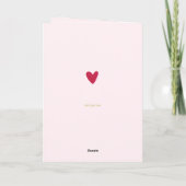 Gelukkig Moederdag! Big Pink Heart Kaart (Achterkant)