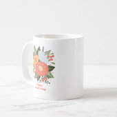 Gelukkig moederdag bloemenboeket koffiemok (Voorkant links)