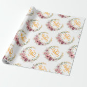 Gelukkig Moederdag Bloemig Inpakpapier (Uitgerold)