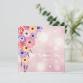 Gelukkig Moederdag Bloemige Wenskaart Feestdagenkaart (Staand voorkant)