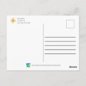 Gelukkig Moederdag Bloempatroon Briefkaart (Achterkant)