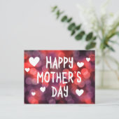 gelukkig moederdag bokeh briefkaart (Staand voorkant)