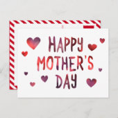 gelukkig moederdag bokeh briefkaart (Voorkant / Achterkant)