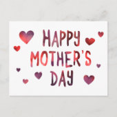 gelukkig moederdag bokeh briefkaart (Voorkant)