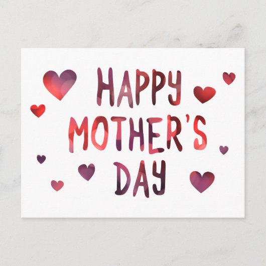 gelukkig moederdag bokeh briefkaart (Voorkant)