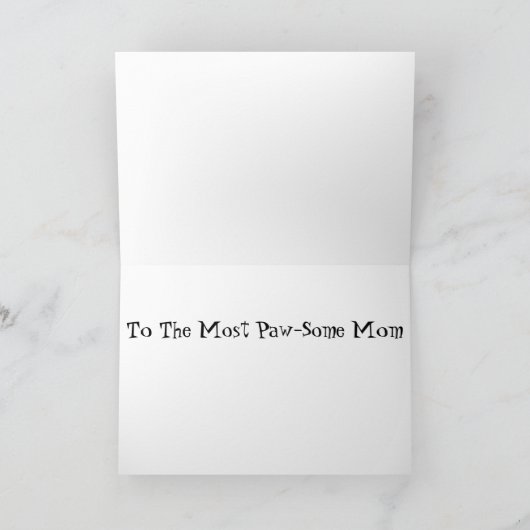 Gelukkig Moederdag ... Boxer Dog Kaart (Binnen)