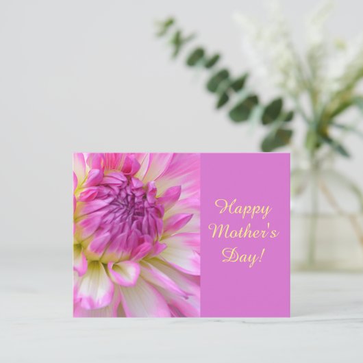 Gelukkig Moederdag! Briefkaart (Staand voorkant)