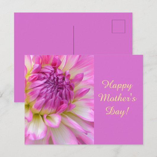 Gelukkig Moederdag! Briefkaart (Voorkant / Achterkant)