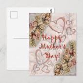 Gelukkig Moederdag! Briefkaart (Voorkant / Achterkant)