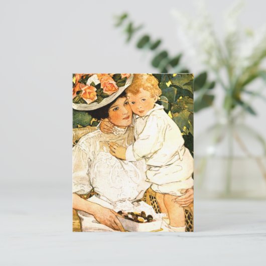 Gelukkig Moederdag.  Briefkaarten (Staand voorkant)