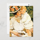 Gelukkig Moederdag.  Briefkaarten (Voorkant / Achterkant)