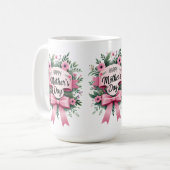 Gelukkig Moederdag cadeau Koffiemok (Voorkant links)