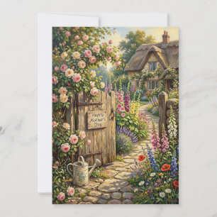 Gelukkig Moederdag Cottage Gardentekaart Kaart