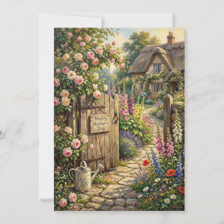 Gelukkig Moederdag Cottage Gardentekaart Kaart