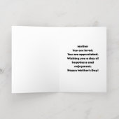 Gelukkig Moederdag! Cupcake Art Folie Wenskaart (Binnenlaag)