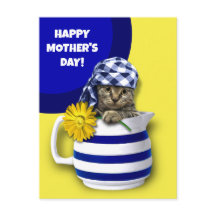 Gelukkig Moederdag. Cute Kitten